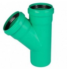 Тройник, Ostendorf, KG2000EA, 45°, 110, 110, PP-MD (полипропилен)