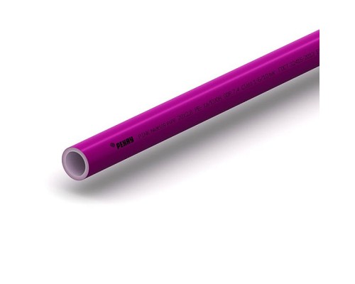 Труба из сшитого полиэтилена Рехау PINK PE-Xa/EVAL c кислородозащитным слоем Ø20х2,8мм  цвет розовый (бухта 120м). 11360523120