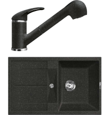 Комплект Мойка кухонная Lava L6.BAS basalt + Смеситель SG03 BAS basalt
