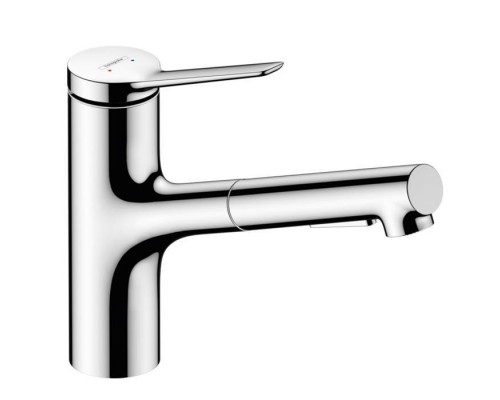 Hansgrohe Zesis M33 Смеситель для кухни, 1 отв., с вытяжным душем, sBox lite, цвет: хром. 74803000 Hansgrohe Zesis M33 Смеситель для кухни, 1 отв., с вытяжным душем, sBox lite, цвет: хром. 74803000