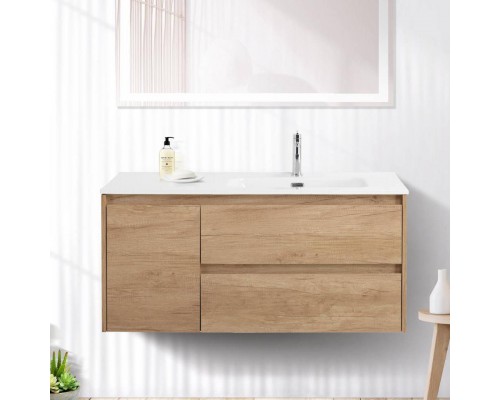 Тумба под раковину BelBagno Kraft 100 R, 2 ящика, дверца, rovere nebrasca nature Тумба под раковину BelBagno Kraft 100 R, 2 ящика, дверца, rovere nebrasca nature