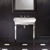 DevonDevon Etoile Консоль 70х53см, с раковиной на 3 отверстия, напольная, цвет: глянцевый никель/белая. IBLG3FET, DEDUKENK