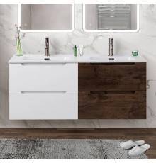 Тумба с раковиной BelBagno Etna 120 bianco lucido, rovere moro