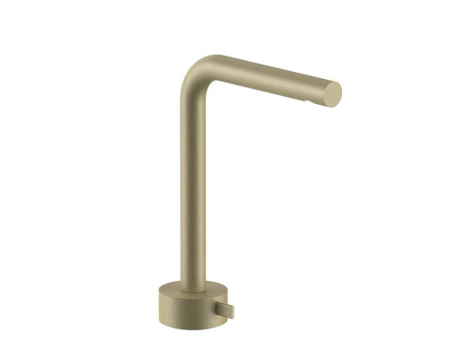 Fantini AF/21 Смеситель для раковины, 1 отв., высокий излив: 15.5 см, цвет: Matt British Gold PVD. 27 P6 A006WF