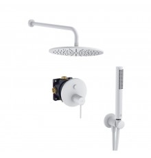 Kludi 38 658 5376 Bozz Набор для комплектации душа, 7в1, Ø300/-- мм, 1/1 режим, белый 386585376
