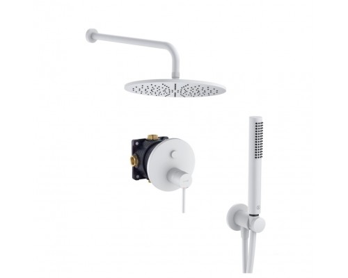 Kludi 38 658 5376 Bozz Набор для комплектации душа, 7в1, Ø300/-- мм, 1/1 режим, белый 386585376