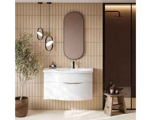Kerama Marazzi Cono 42 Зеркало 42см., подвесное, цвет: черный матовый. CO.mi.P.42\BLK