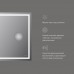 M91AMOX0803WG Универсальное зеркало с контурной Led-подсветкой, часами и косметическим зеркалом, 80 см