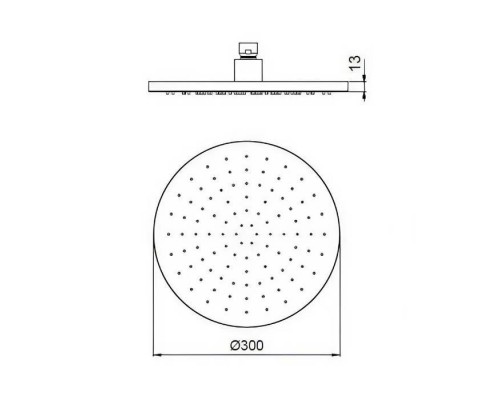 Almar Round Верхний душ Oslash;30см., настенный, круглый, латунь, цвет: Gun Metal Brushed PVD. E044040.GM Almar Round Верхний душ Oslash;30см., настенный, круглый, латунь, цвет: Gun Metal Brushed PVD. E044040.GM