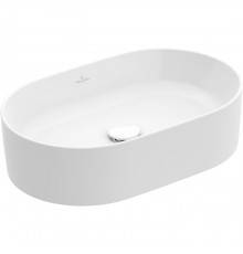 VilleroyBoch Collaro Раковина накладная, 56x36х14.5см., без отв., цвет: альпийский белый. 4A195601