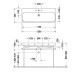 Duravit Happy D.2 Раковина 120x50.5 см, без отв., с переливом,  шлифованная, цвет: белый. 2318120028