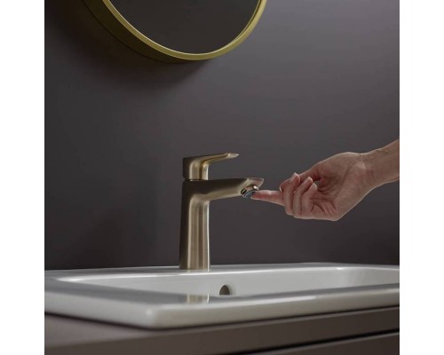 Hansgrohe Talis E Смеситель для раковины, 1 отв., без донного клапана, цвет: шлифованная бронза. 71712140 Hansgrohe Talis E Смеситель для раковины, 1 отв., без донного клапана, цвет: шлифованная бронза. 71712140