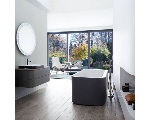 Duravit Happy D.2 Plus Ванна акриловая 180х80см, отдельностоящая, бесшовная панель, слив-перелив, цвет: graphite supermatt. 700453800000000 Duravit Happy D.2 Plus Ванна акриловая 180х80см, отдельностоящая, бесшовная панель, слив-перелив, цвет: graphite supermatt. 700453800000000