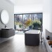 Duravit Happy D.2 Plus Ванна акриловая 180х80см, отдельностоящая, бесшовная панель, слив-перелив, цвет: graphite supermatt. 700453800000000