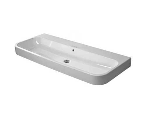 Duravit Happy D.2 Раковина 120x50.5 см, без отв., с переливом,  шлифованная, цвет: белый. 2318120028
