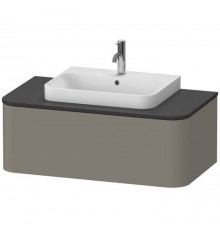 Duravit Happy D.2 Plus Тумба подвесная 100x55х35.4см, с раковиной и 1 ящиком, цвет: stone grey satin matt. 2360600000,  HP031E08080,  HP494109292