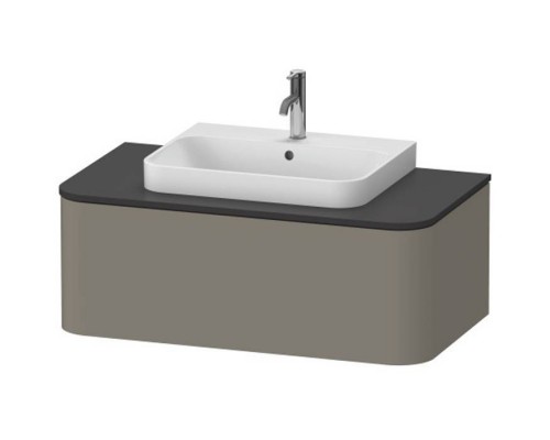 Duravit Happy D.2 Plus Тумба подвесная 100x55х35.4см, с раковиной и 1 ящиком, цвет: stone grey satin matt. 2360600000, HP031E08080, HP494109292 Duravit Happy D.2 Plus Тумба подвесная 100x55х35.4см, с раковиной и 1 ящиком, цвет: stone grey satin matt. 2360600000, HP031E08080, HP494109292