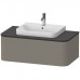 Duravit Happy D.2 Plus Тумба подвесная 100x55х35.4см, с раковиной и 1 ящиком, цвет: stone grey satin matt. 2360600000, HP031E08080, HP494109292