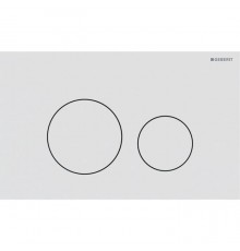 Geberit Sigma40 Клавиша для двойного смыва, круглая: Белый матовый. 115.628.JT.1