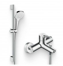 Душевой комплект Смеситель Hansgrohe Talis S 72400000 + Гарнитур Croma Select E Vario 26582400