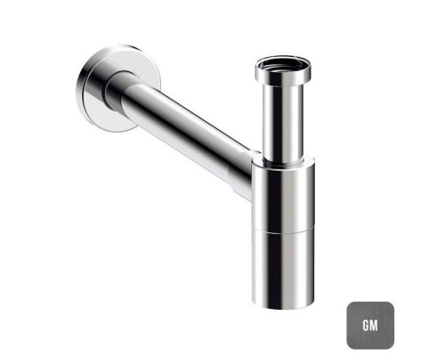 Almar Mixers Сифон для раковины, цвет: оружейный металл брашированный PVD. E096002.GM