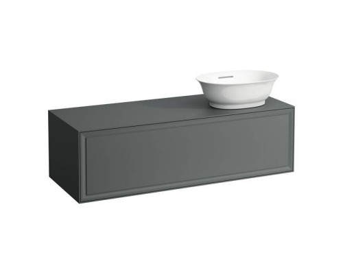 Laufen New Classic Тумба с раковиной, DX, 118х45х35см, 1 ящик, подвесная, цвет: серый. 8.1285.2.400.112.1,  4.0608.2.085.627.1