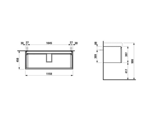 Laufen Pro S Тумба с раковиной 116x45x39.5см., подвесная, 1 внутренний ящик, цвет: светлый дуб. 8.1496.5.000.104.1, 4.8356.2.096.479.1 Laufen Pro S Тумба с раковиной 116x45x39.5см., подвесная, 1 внутренний ящик, цвет: светлый дуб. 8.1496.5.000.104.1, 4.8356.2.096.479.1