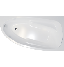 Акриловая ванна 1ACReal Мадрид Щ0000045645 L без опоры 170x95 см, угловая, левая, пристенная, белая, асимметричная