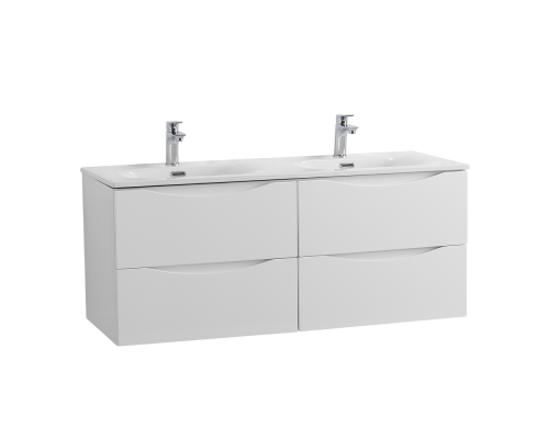 Тумба под раковину BelBagno Marino-cer-n 120 подвесная, bianco lucido, для двоих Тумба под раковину BelBagno Marino-cer-n 120 подвесная, bianco lucido, для двоих