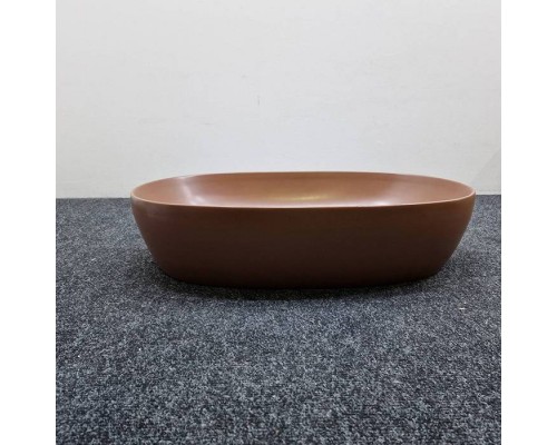 Azzurra Elegance Circle Раковина накладная 60x40 см, без отв., без перелива., цвет: Rame. ECI60 RA*0
