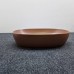 Azzurra Elegance Circle Раковина накладная 60x40 см, без отв., без перелива., цвет: Rame. ECI60 RA*0