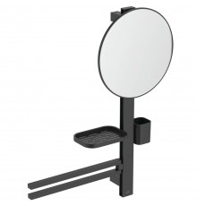 IS BD588XG ALU+ Beauty Bar S Комплект аксесуаров: H=700 мм, зеркало Ø320 мм, полочка, стакан, рогах2 BD588XG