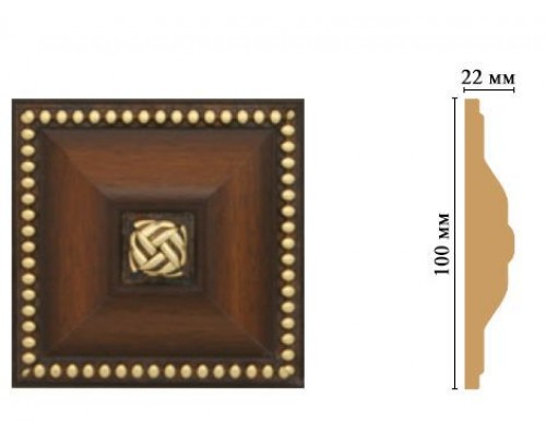 Вставка цветная DECOMASTER D209-51 (100*100*22мм)