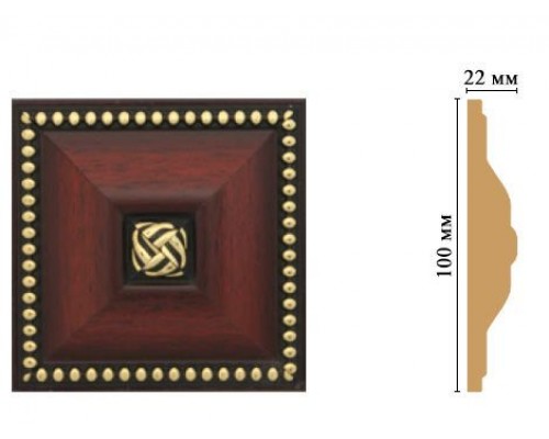 Вставка цветная DECOMASTER D209-52 (100*100*22мм) Вставка цветная DECOMASTER D209-52 (100*100*22мм)