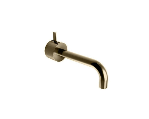 Fantini AF/21 Смеситель для раковины, настенный, излив: 214 мм, цвет: Matt British Gold PVD. 27 P6 A513B
