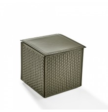 Контейнер с крышкой 3SC Hilton настольный 16 x 16 x 16 см плетеная кожа Fango HI48AFA
