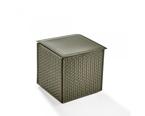 Контейнер с крышкой 3SC Hilton настольный 16 x 16 x 16 см плетеная кожа Fango HI48AFA
