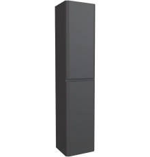 Шкаф-пенал для ванной Aquanet Эмбер черный матовый