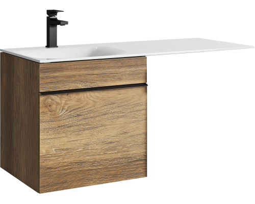 Тумба под раковину Aqwella Terra 53 подвесная, под стиральную машину, дуб балтийский