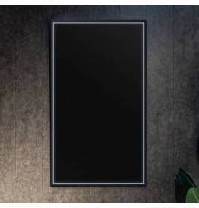 Зеркало Art Max Aversa 70х120 черное, с LED-подсветкой, 6000К
