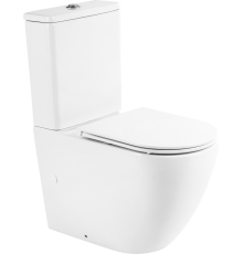 Унитаз-компакт BelBagno Sfera-r BB2141CPR безободковый, крышка BB870SC с микролифтом, бачок BB2141T