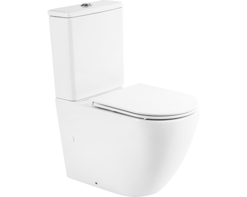 Унитаз-компакт BelBagno Sfera-r BB2141CPR безободковый, крышка BB870SC с микролифтом, бачок BB2141T