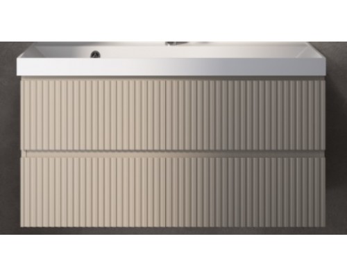 AQM900110BGS1Тумба под умывальник подвесная 100 см., цвет бежевый. AQM900110BG