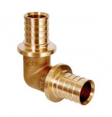 Угольник прямой равнопроходный Hoobs Ø32х4,4. HB-PEXLS-324432