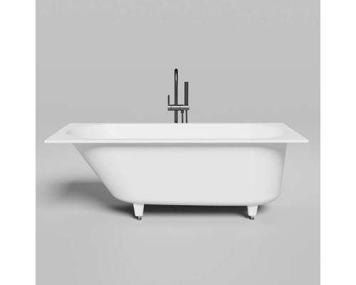 Salini Ornella KIT Встраиваемая ванна 160х70х54см., с донным клапаном, сифон, интегр слив-перелив, мат-л: S-Stone, цвет: белый матовый. 102426M