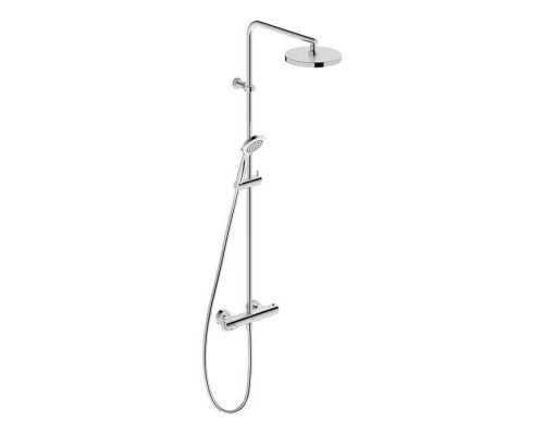 Duravit B.1 Душевая колонна с термостатическим смесителем, верхним душем, штангой и лейкой, цвет: хром. B14280008010