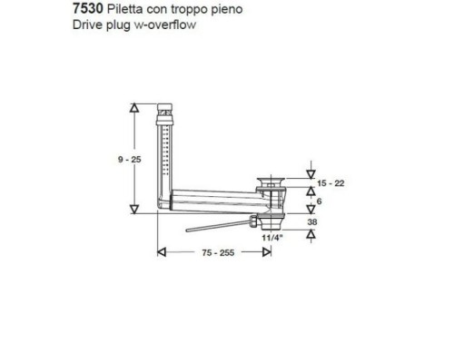 Kerasan Tribeca/Aquatech/Bentley Выпуск с переливом CLOU, цвет: хром. 753001 Kerasan Tribeca/Aquatech/Bentley Выпуск с переливом CLOU, цвет: хром. 753001