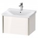 Duravit XViu Тумба подвесная 61x46.9x40.5см, с раковиной, 1 ящик, цвет: белый глянцевый/champagne matt. 2332650000,  XV40150B122