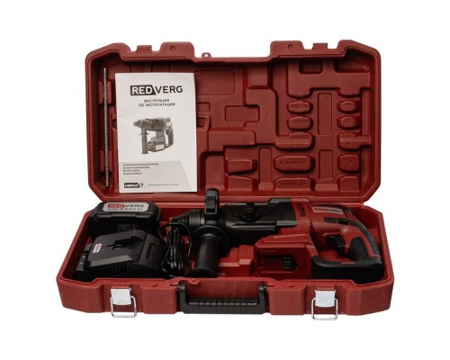 Перфоратор аккумуляторный бесщеточный REDVERG RD-RH18-24BLK/U Перфоратор аккумуляторный бесщеточный REDVERG RD-RH18-24BLK/U