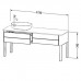 Duravit Luv База напольная 178.8x57х74.3см., с 2 выдв. ящиками, каменной столешницей и раковиной, раковина слева, цвет: белый шелковисто-матовый. LU9563L3636,  0380800000,  LU9468L1717